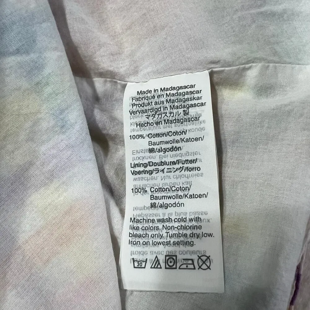 Crewcuts J Crew Girls 10 Rainbow Gingham Madras Ruffle Dress Cotton